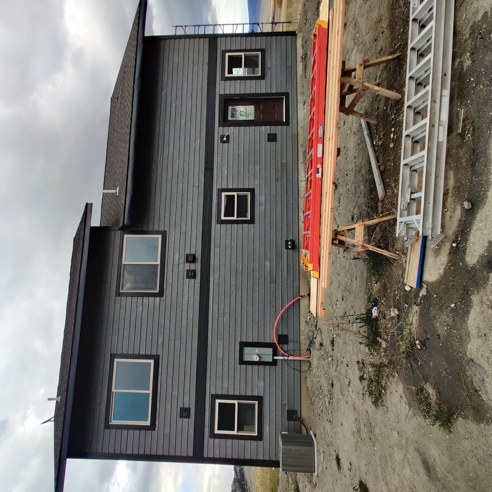 Carpenters working on a home build